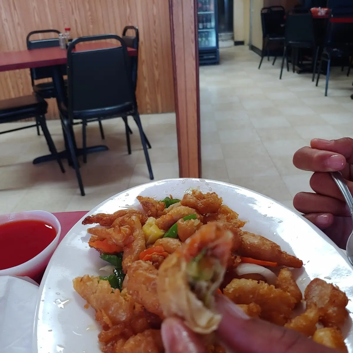 Fried Shrimp with Hot Garlic Sauce
