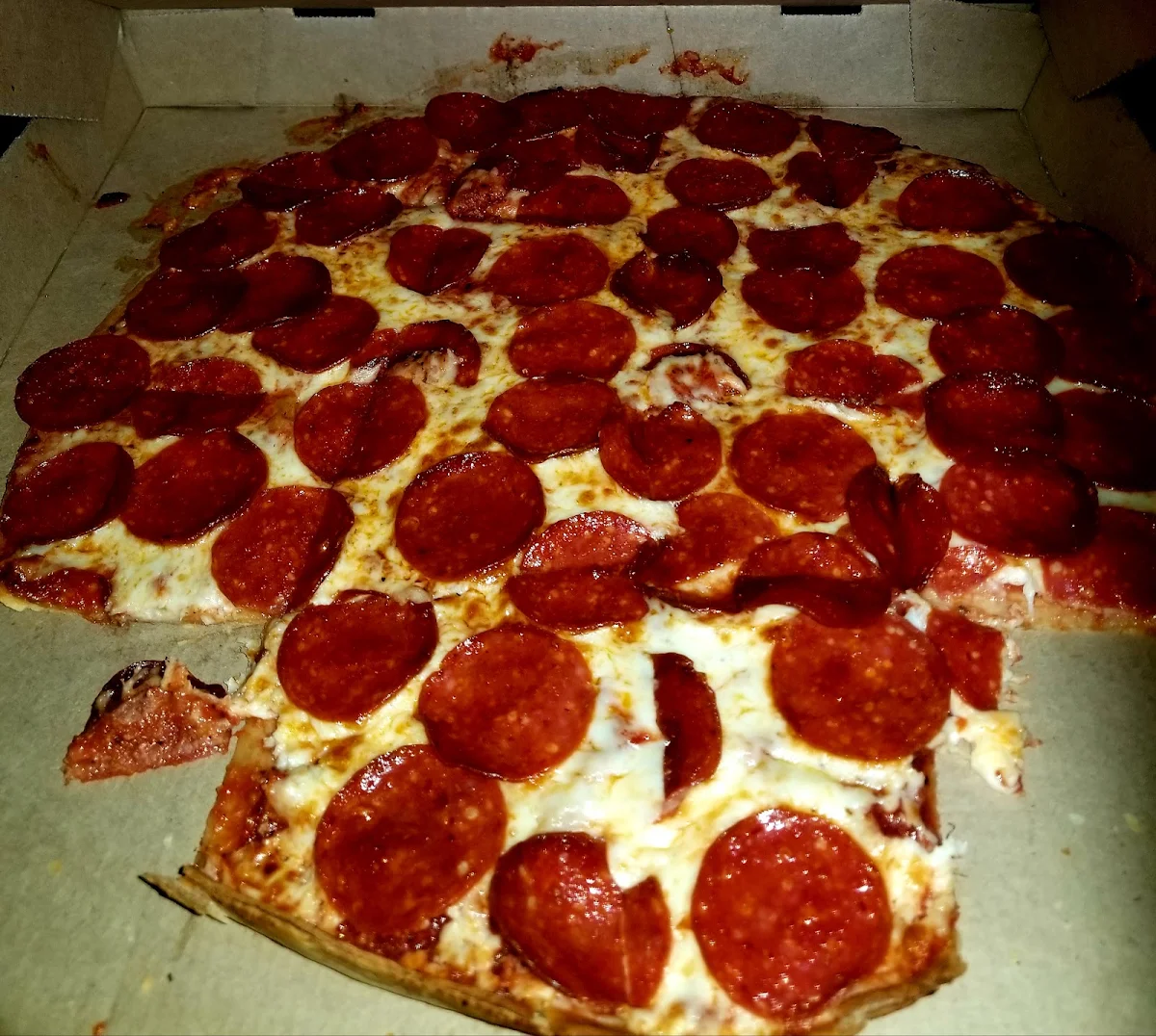 Pepperoni Thin Crust Pizza