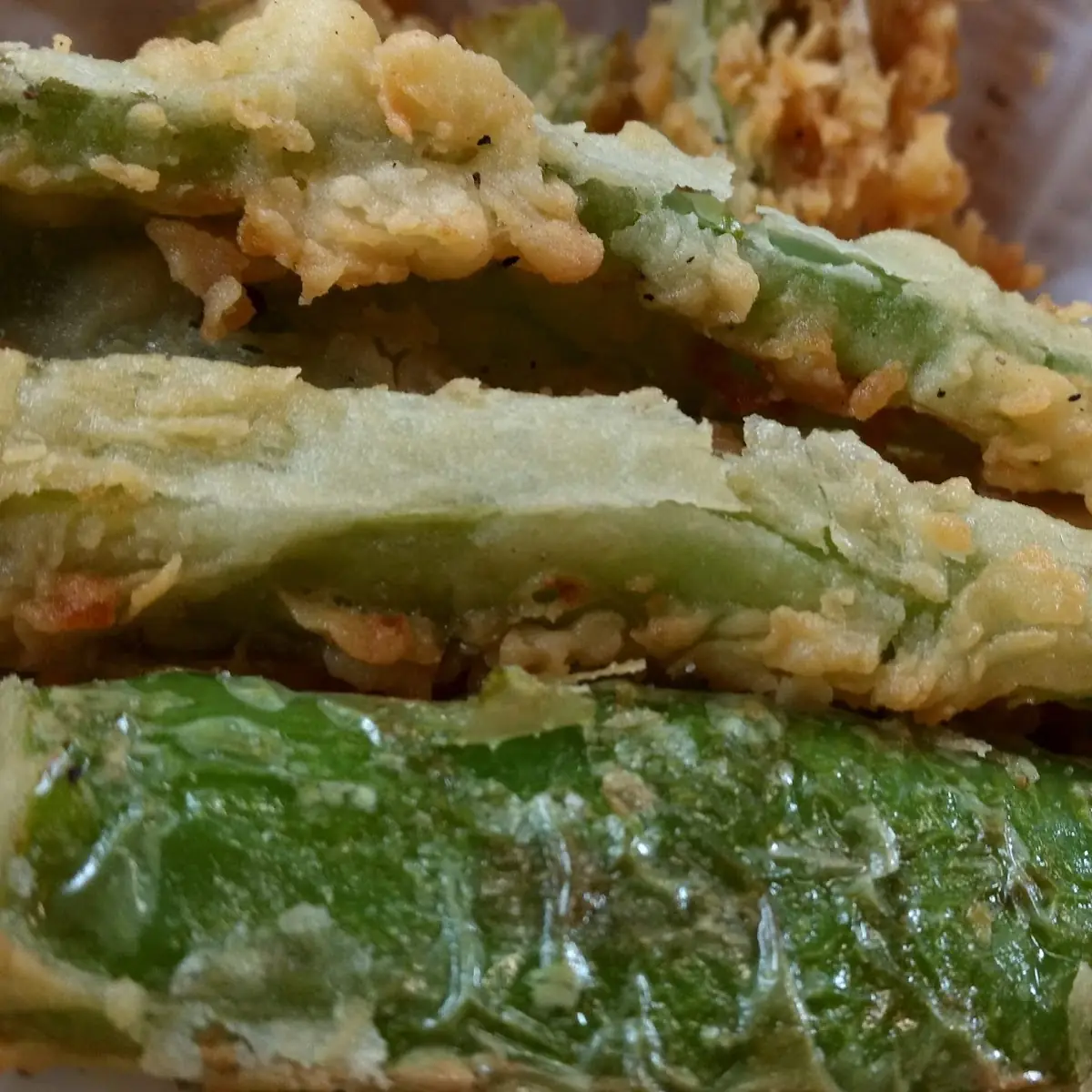 Deep Fried Green Chile Strips