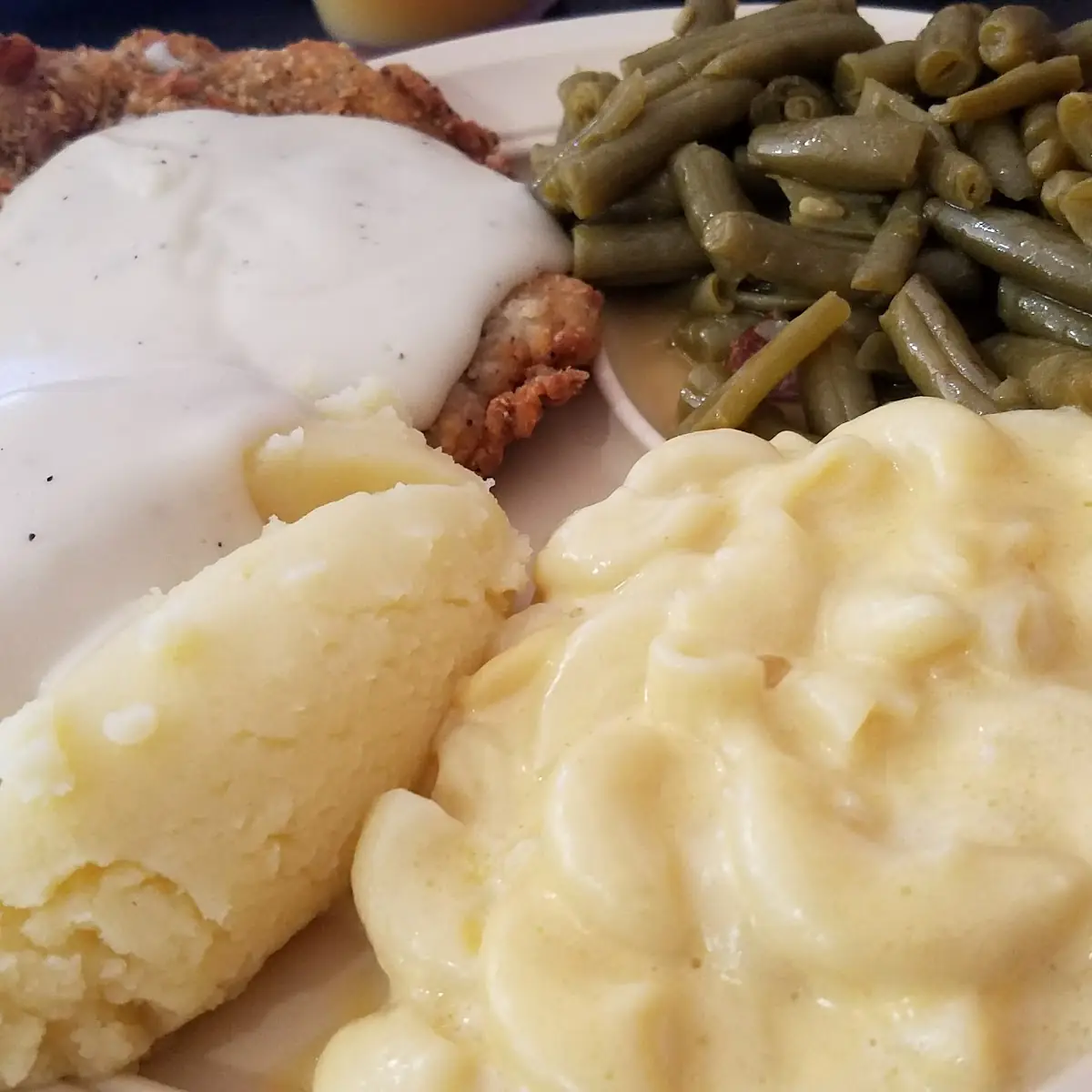 Chicken Fried Steak with Green Beans