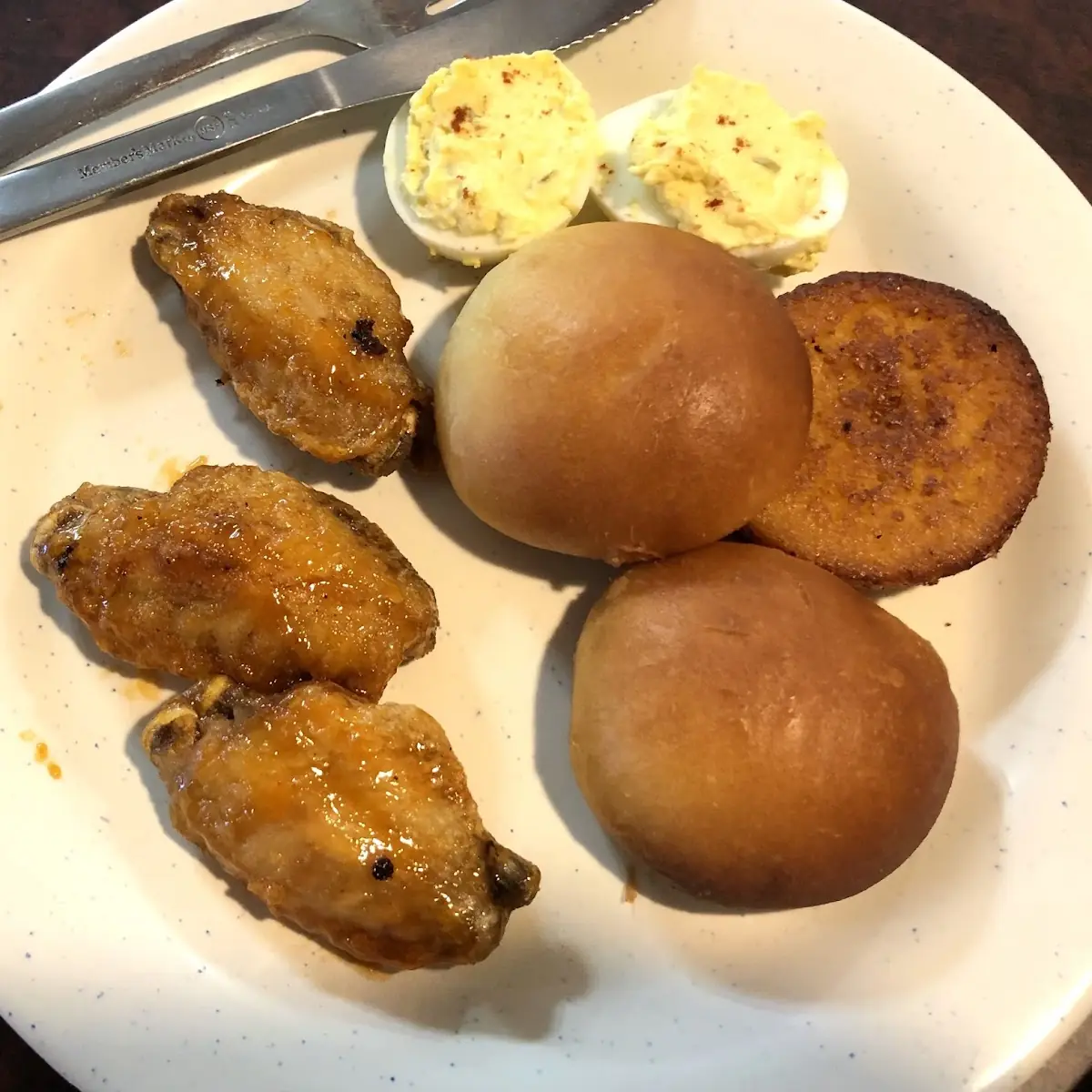 Wings Deviled Eggs Bread