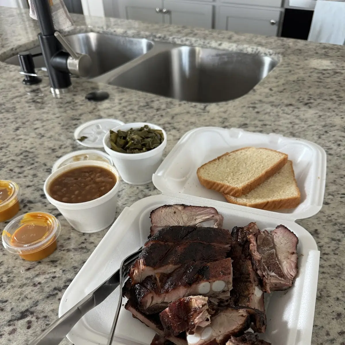 Baked Beans & Collard Greens