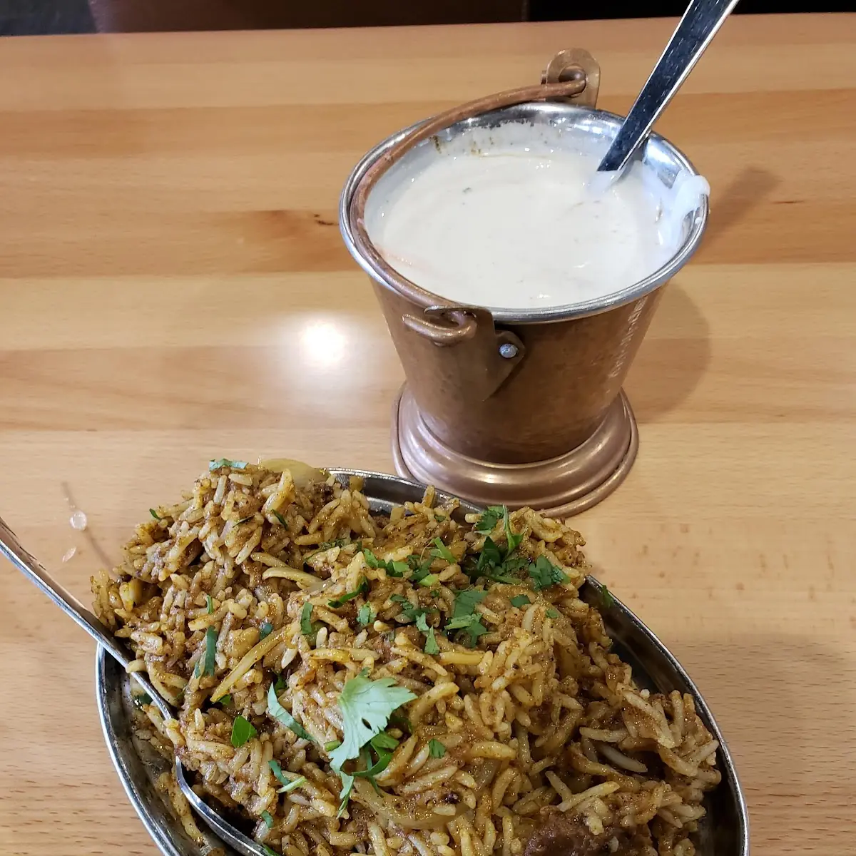 Lamb Biryani with Raita, Gian's Indian Cuisine