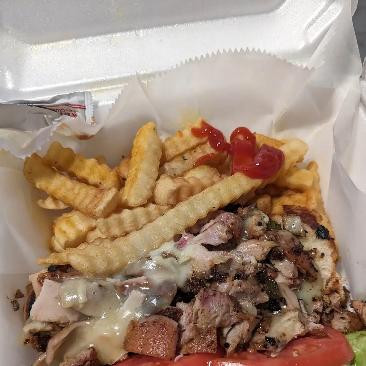 Chicken Philly w Grilled Veggies