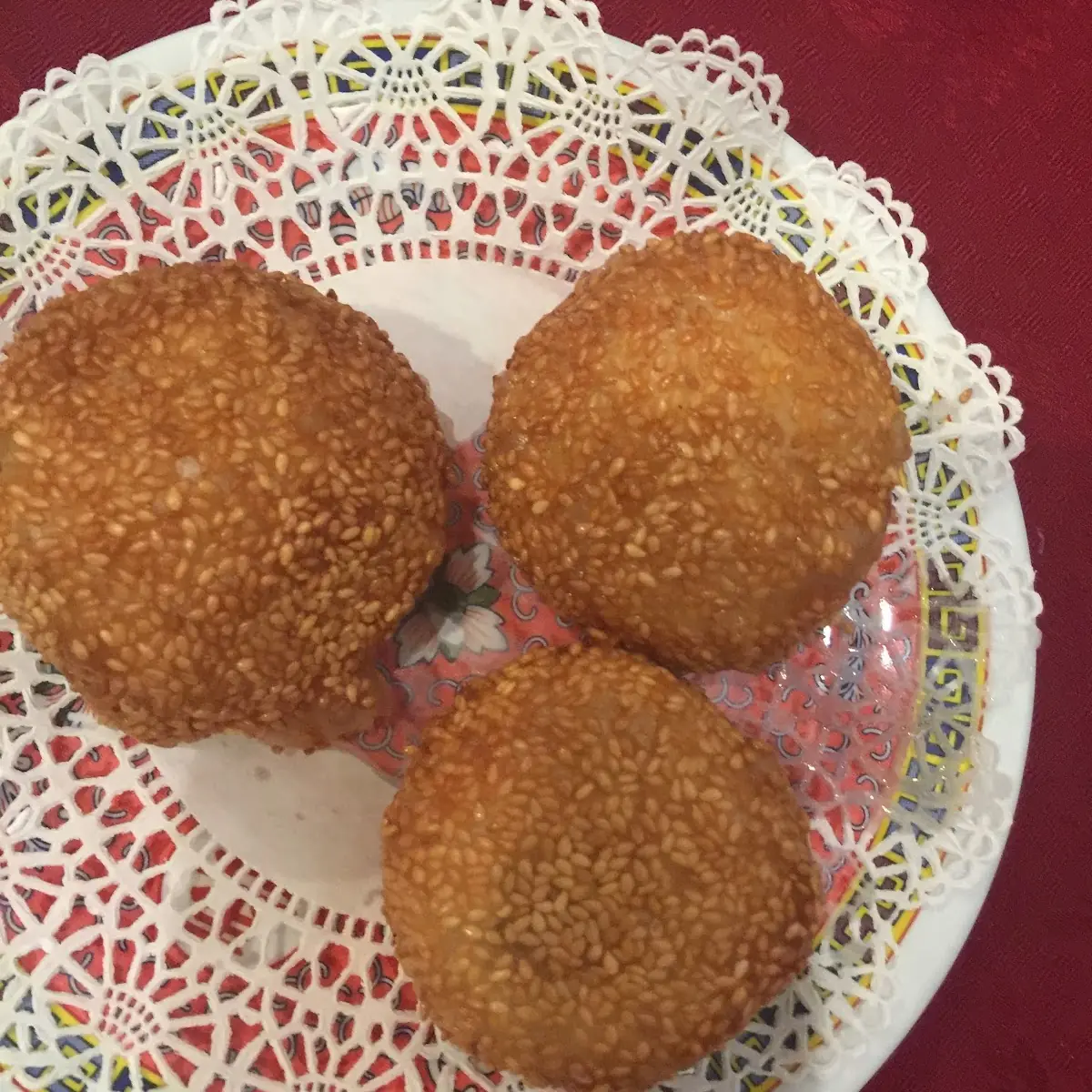 Fried Sesame Ball with Red Bean Paste