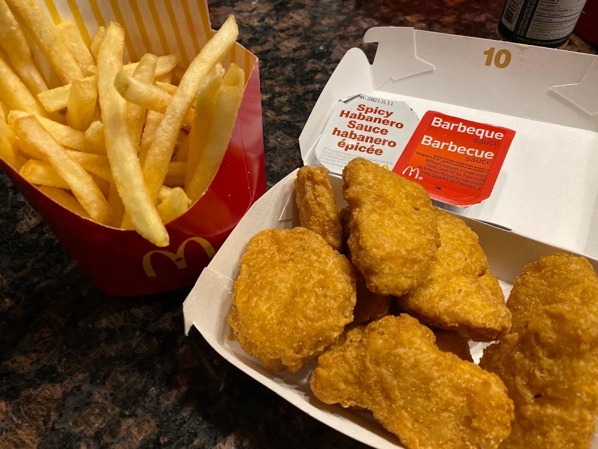 Chicken Mcnuggets and Medium Fries
