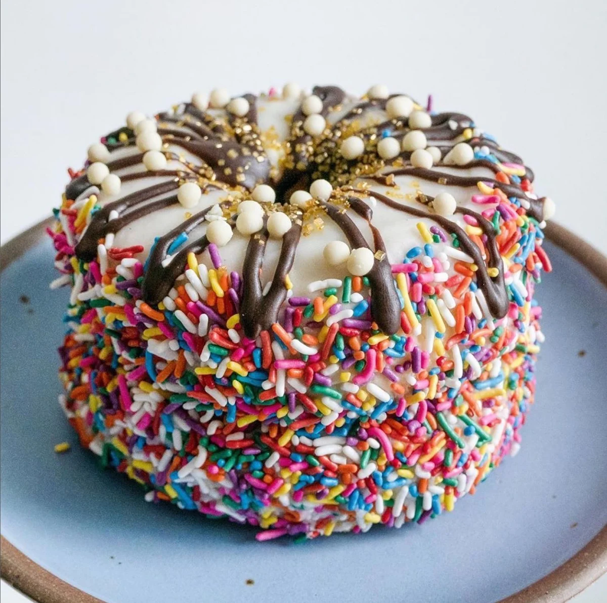 Giant Birthday Cake Donut