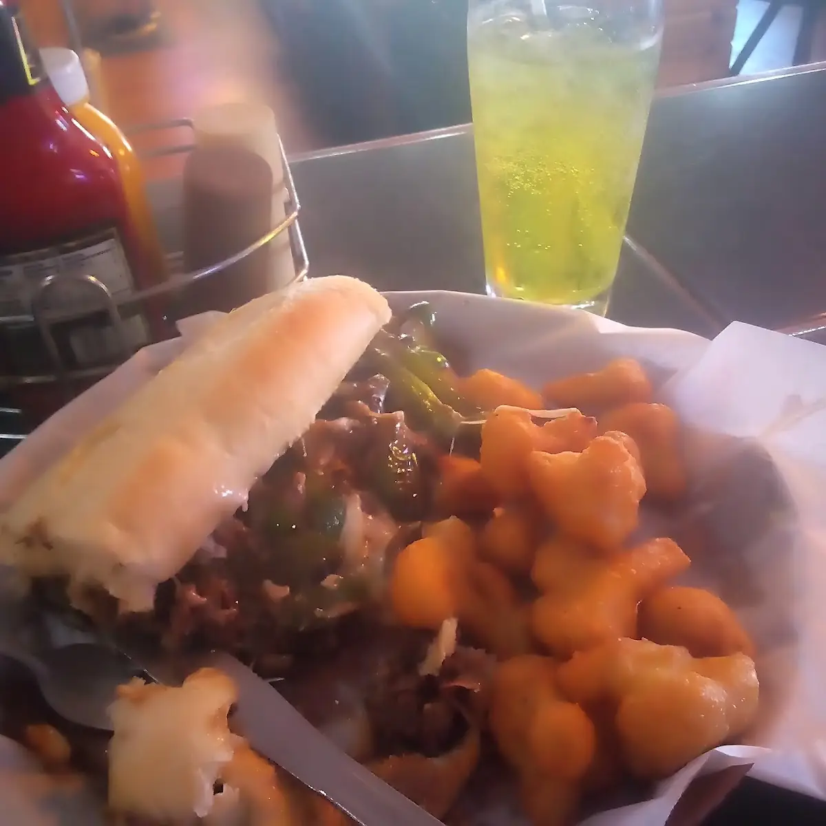Philly Cheesesteak with Fried Cauliflower