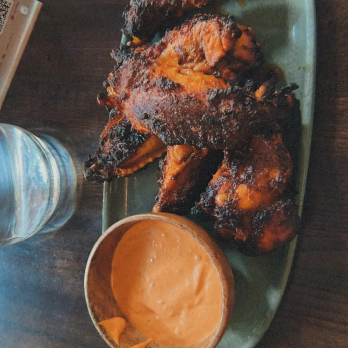 Roasted Chicken Wings with Dip