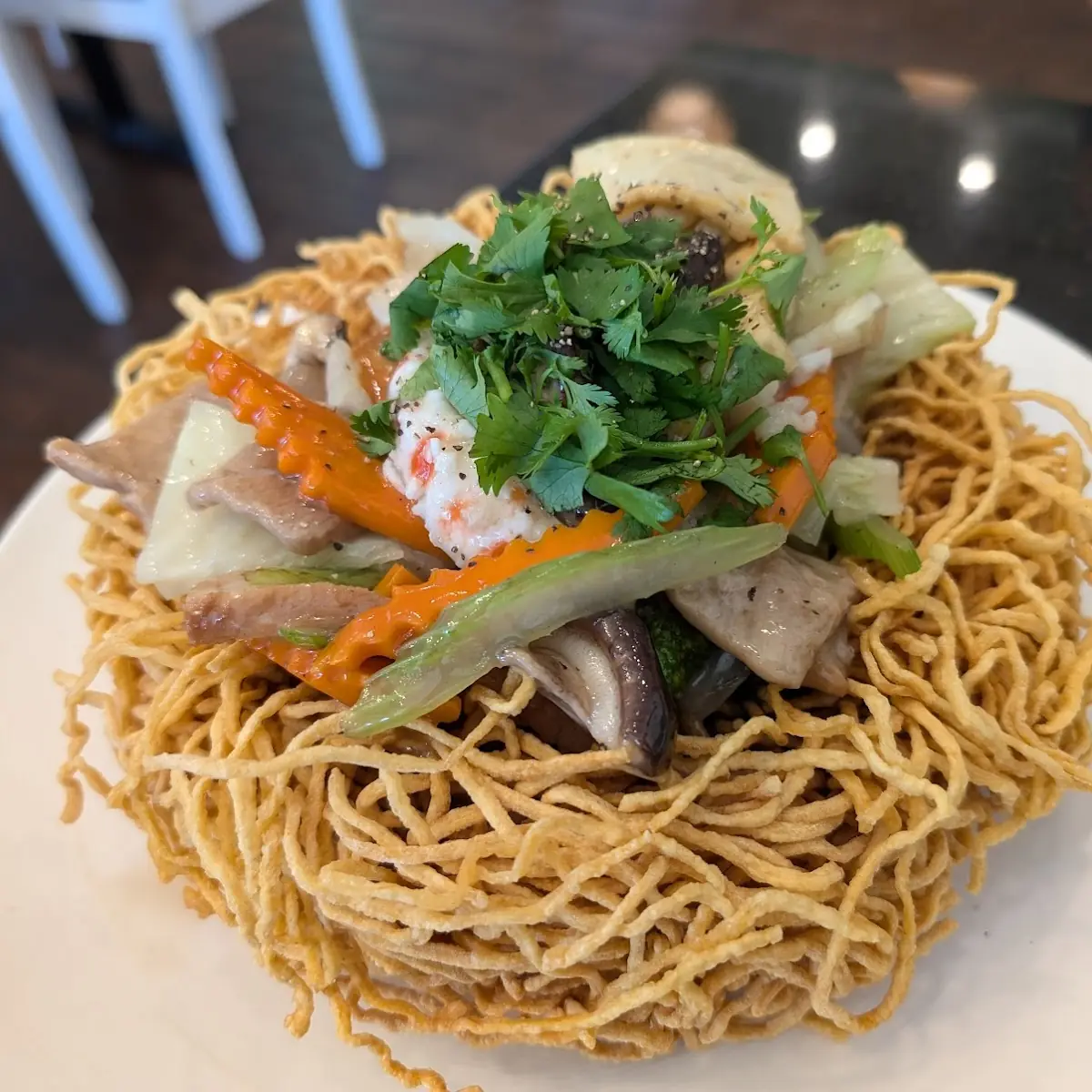 Crispy Fried Yellow Noodle MÌ Xào Giòn