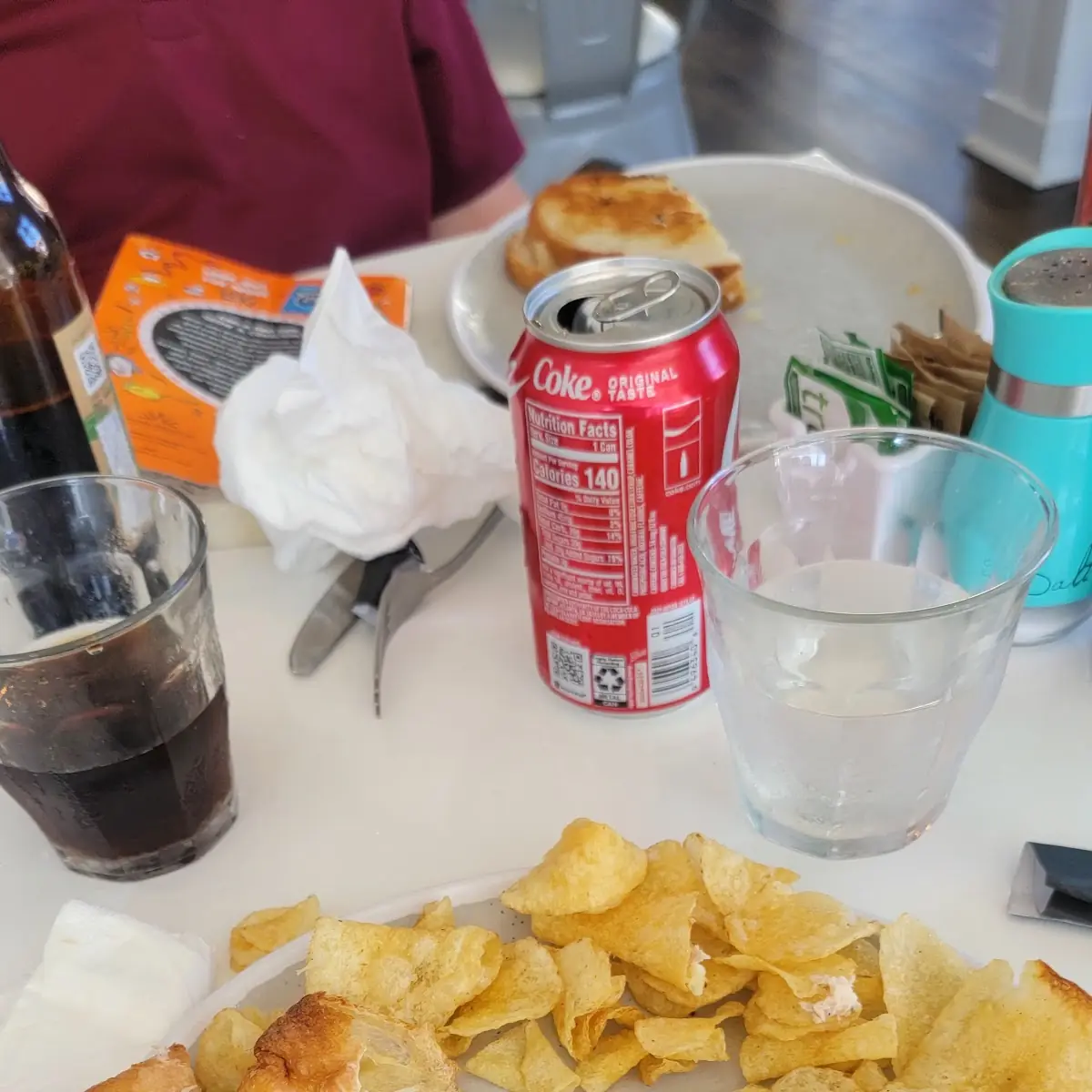 1 Tuna Melt on a Popover and a Grilled Cheese Both We Great