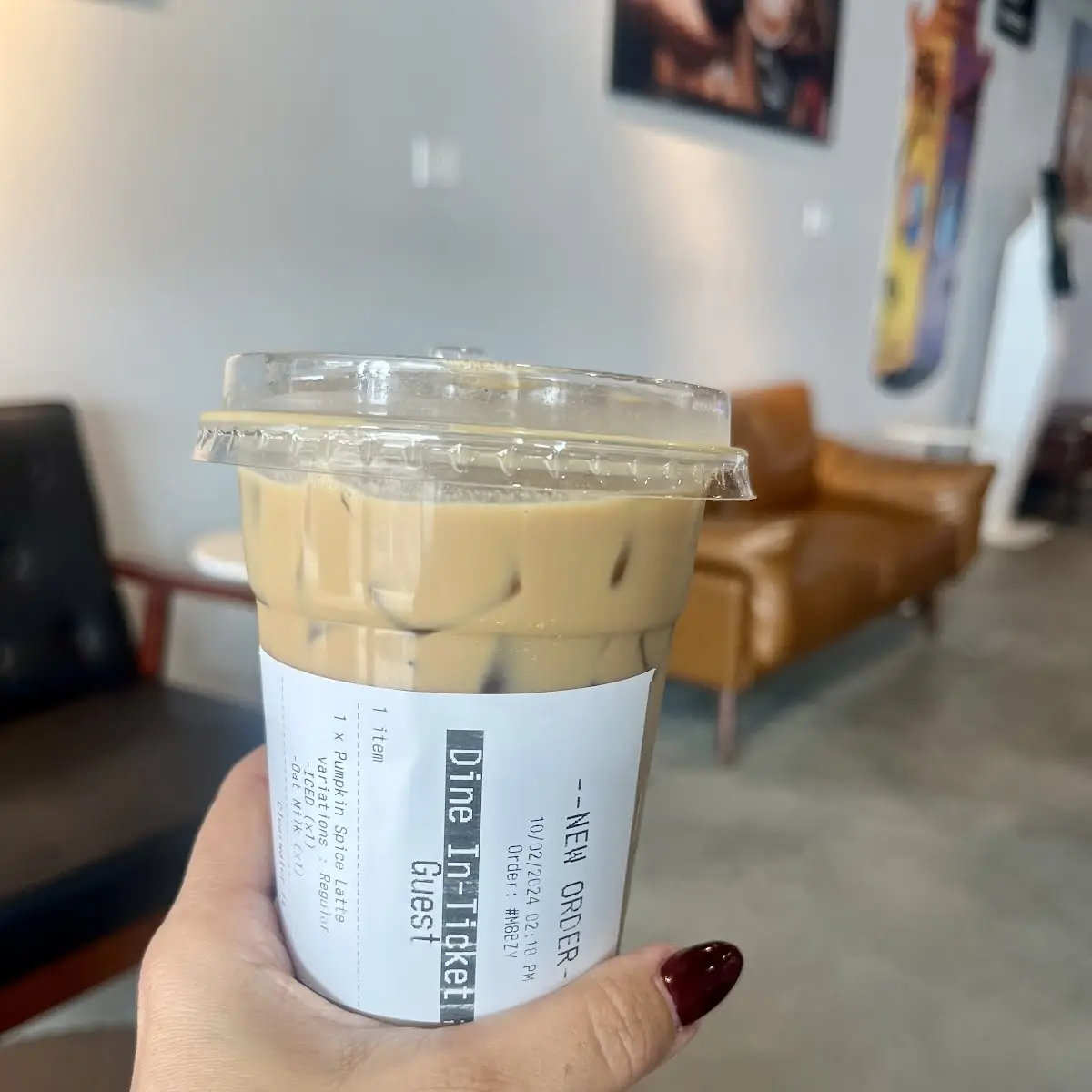 Pumpkin Spice Iced Latte