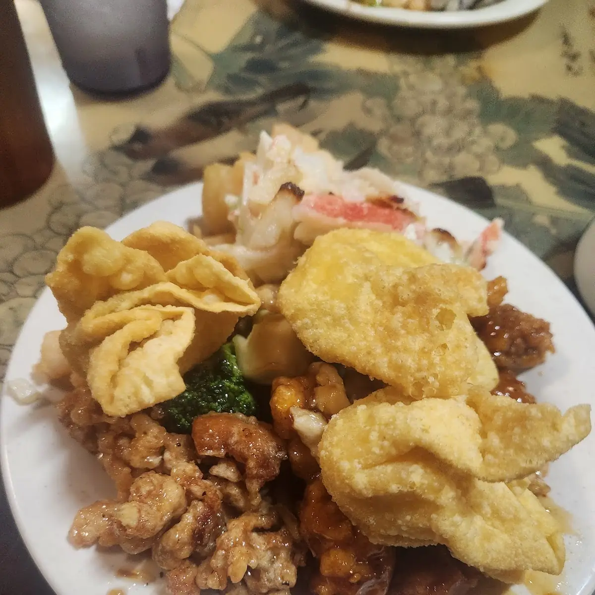 Chicken with Broccoli Crab Rangoon