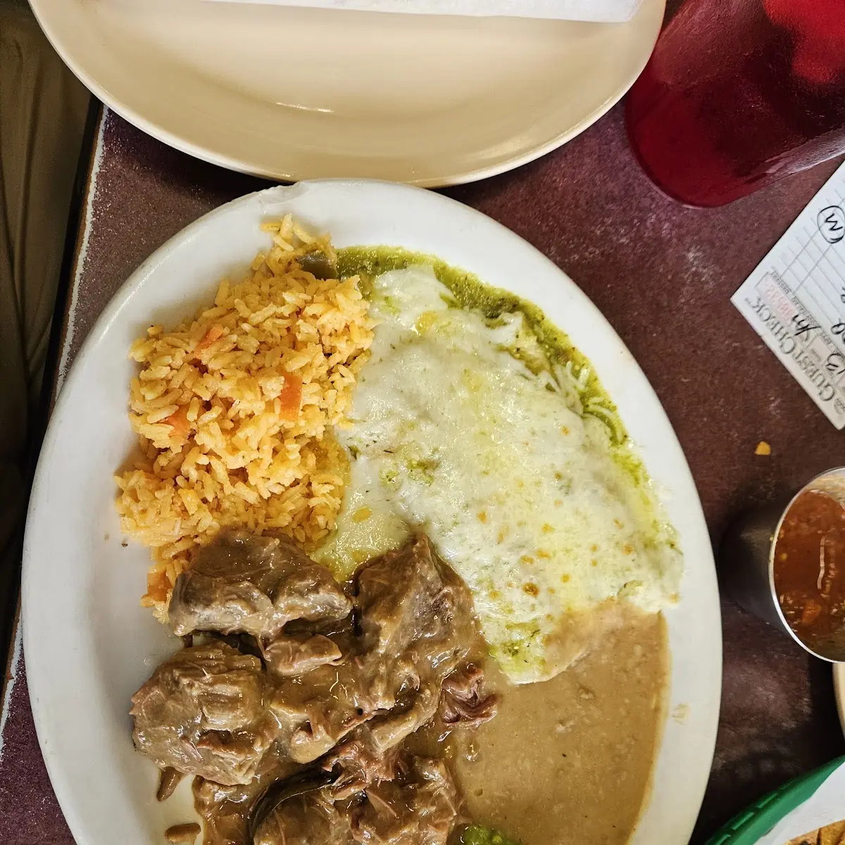 Carne Guisada Plate