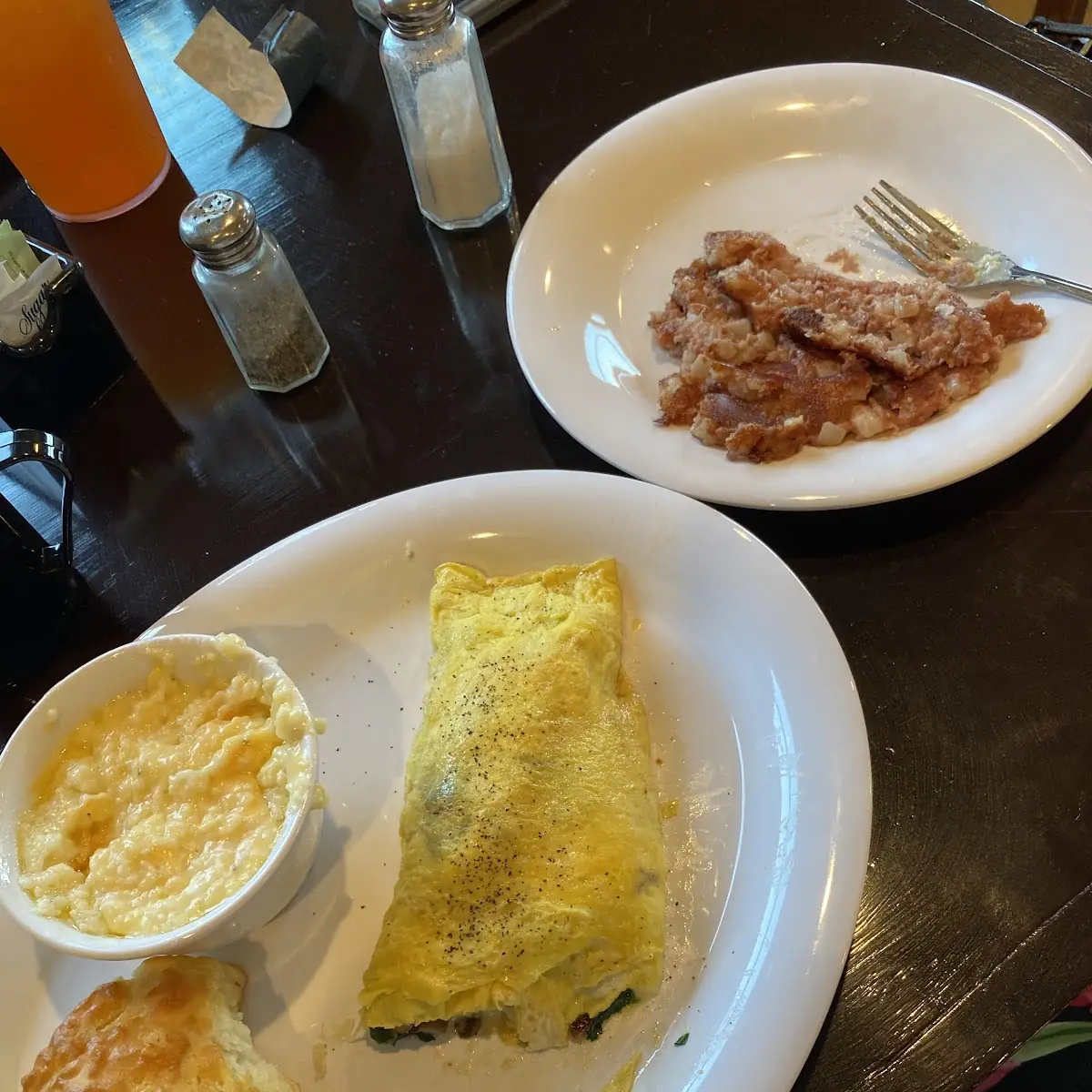 Spinach/Mushroom/Swiss Omelette