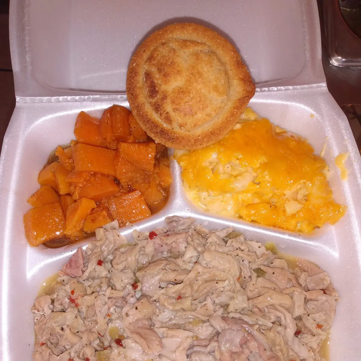 Chitterlings Yams Mac& Cheese