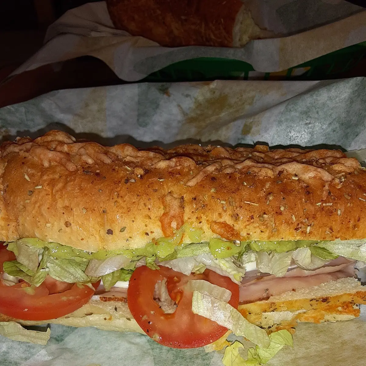 Ham and Turkey with Avocado Spread