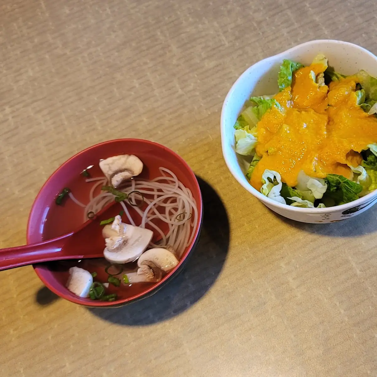 Clear Soup and House Salad