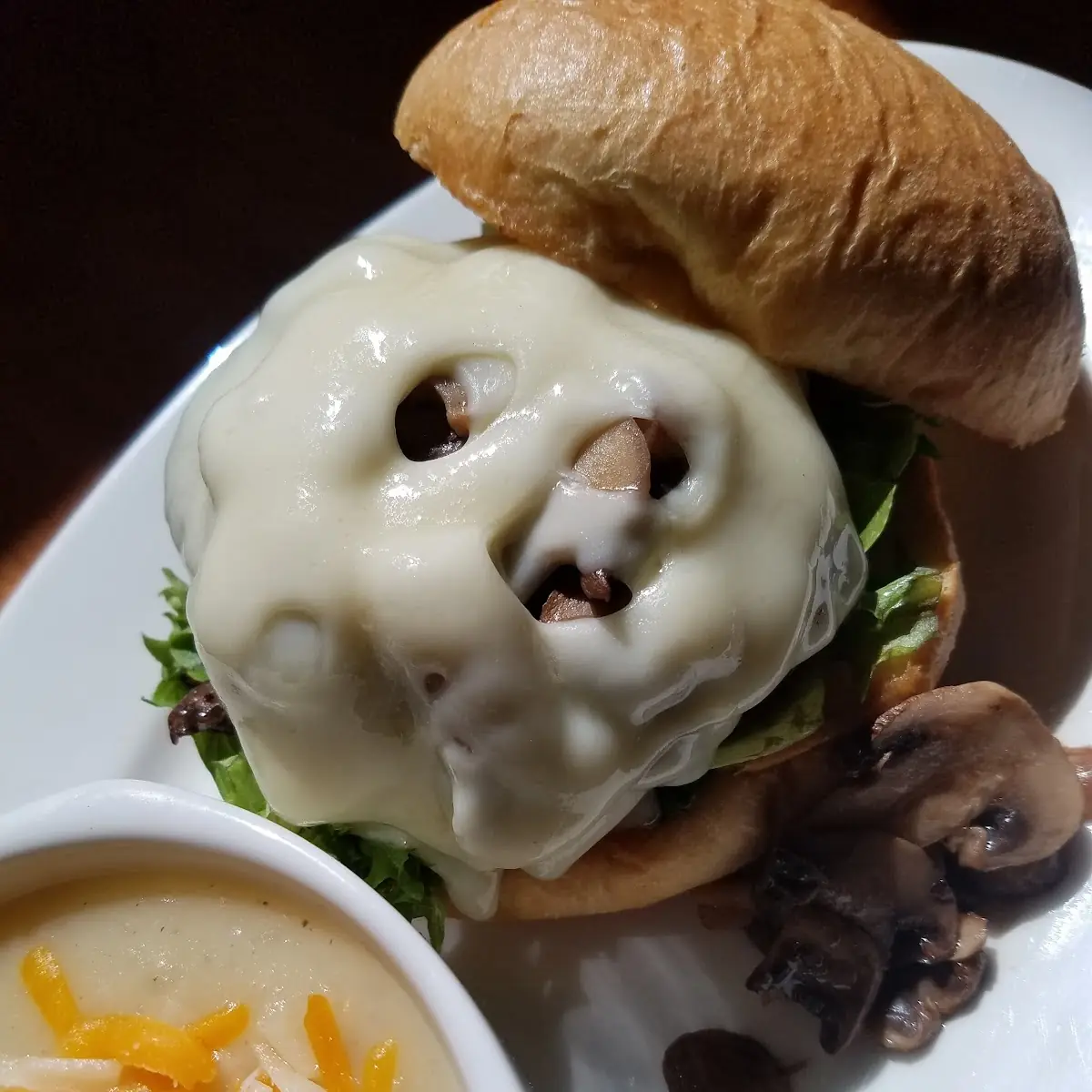 Mushroom Swiss Burger