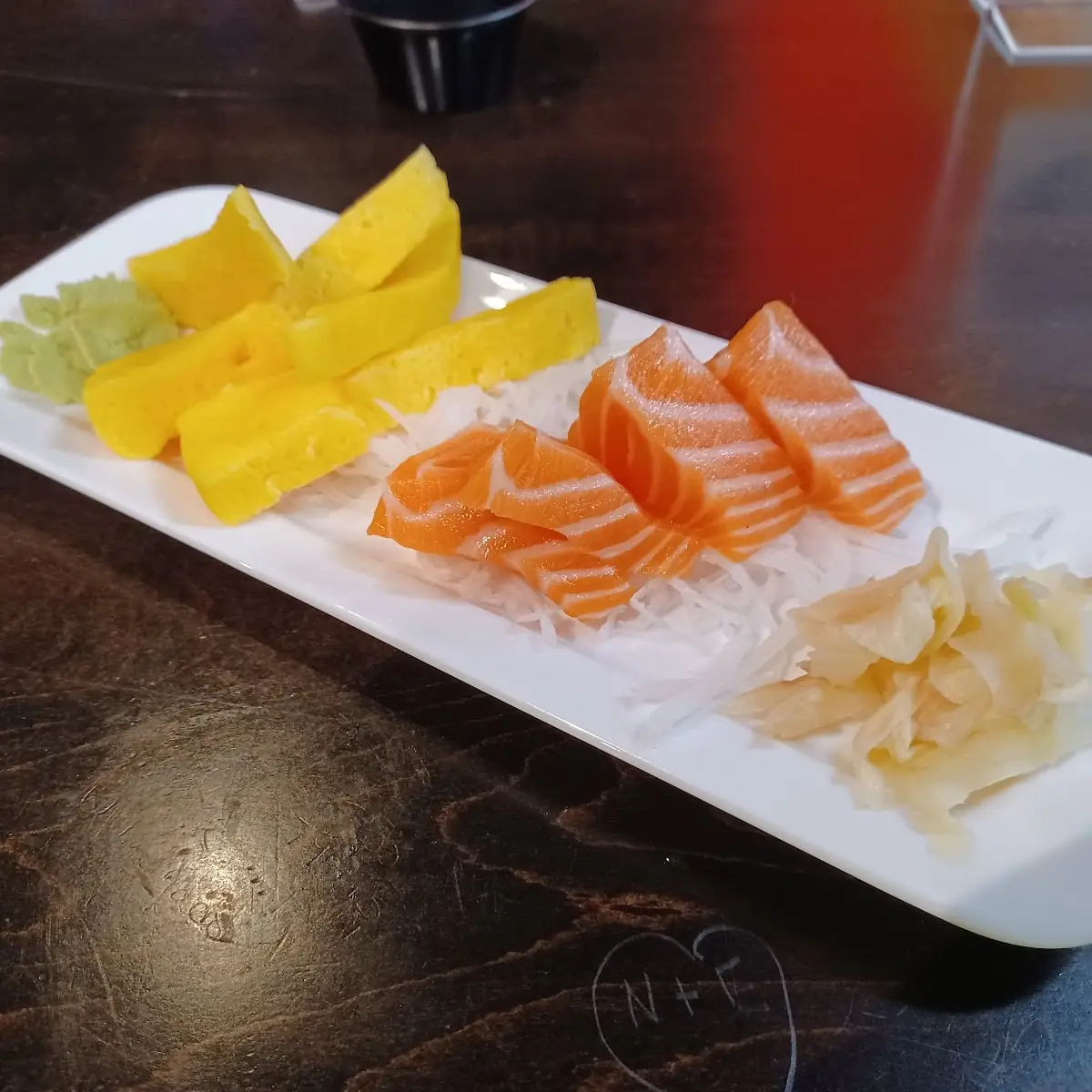 Tamago Salmon Sashimi