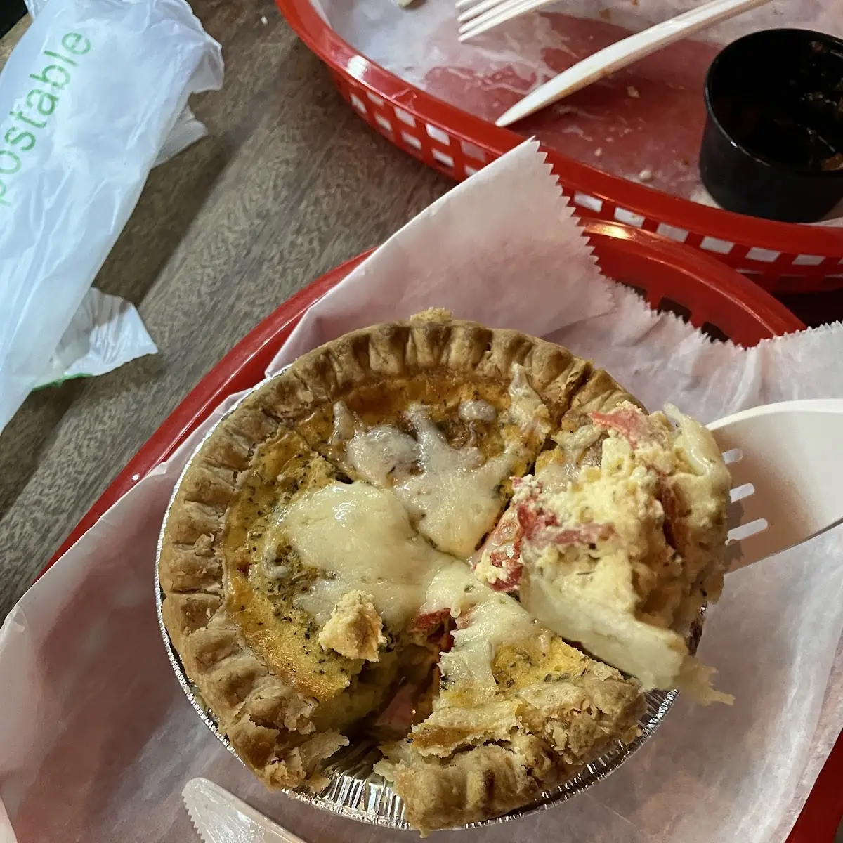 Roasted Red Pepper and Goat Cheese Quiche