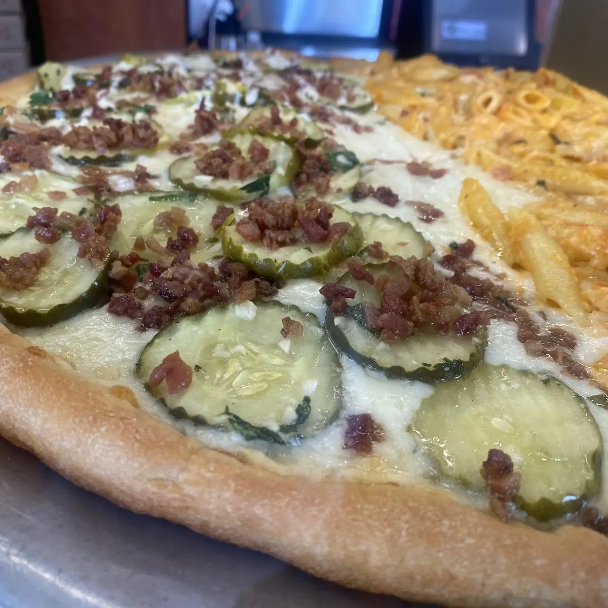 Pickle Pizza Slice