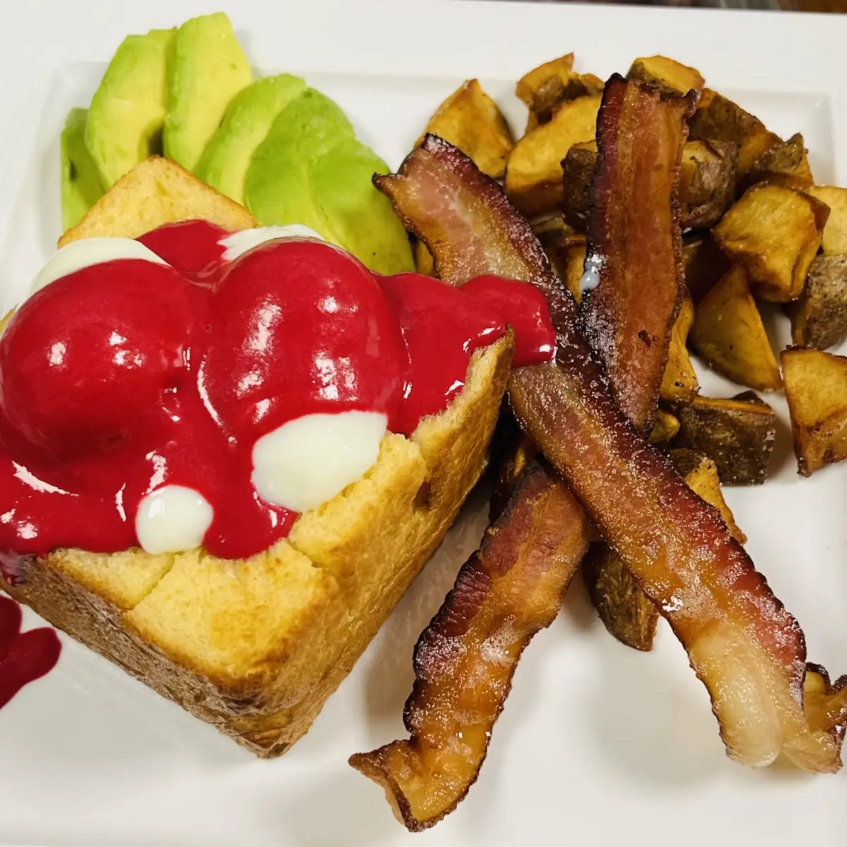 Mixed Berry Honey Toast
