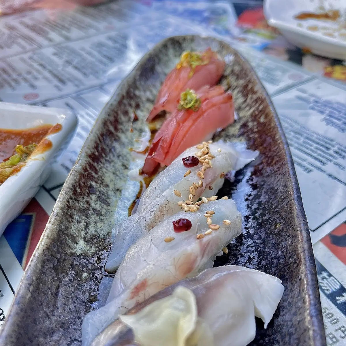 Aji Kamasu Saba Nigiri