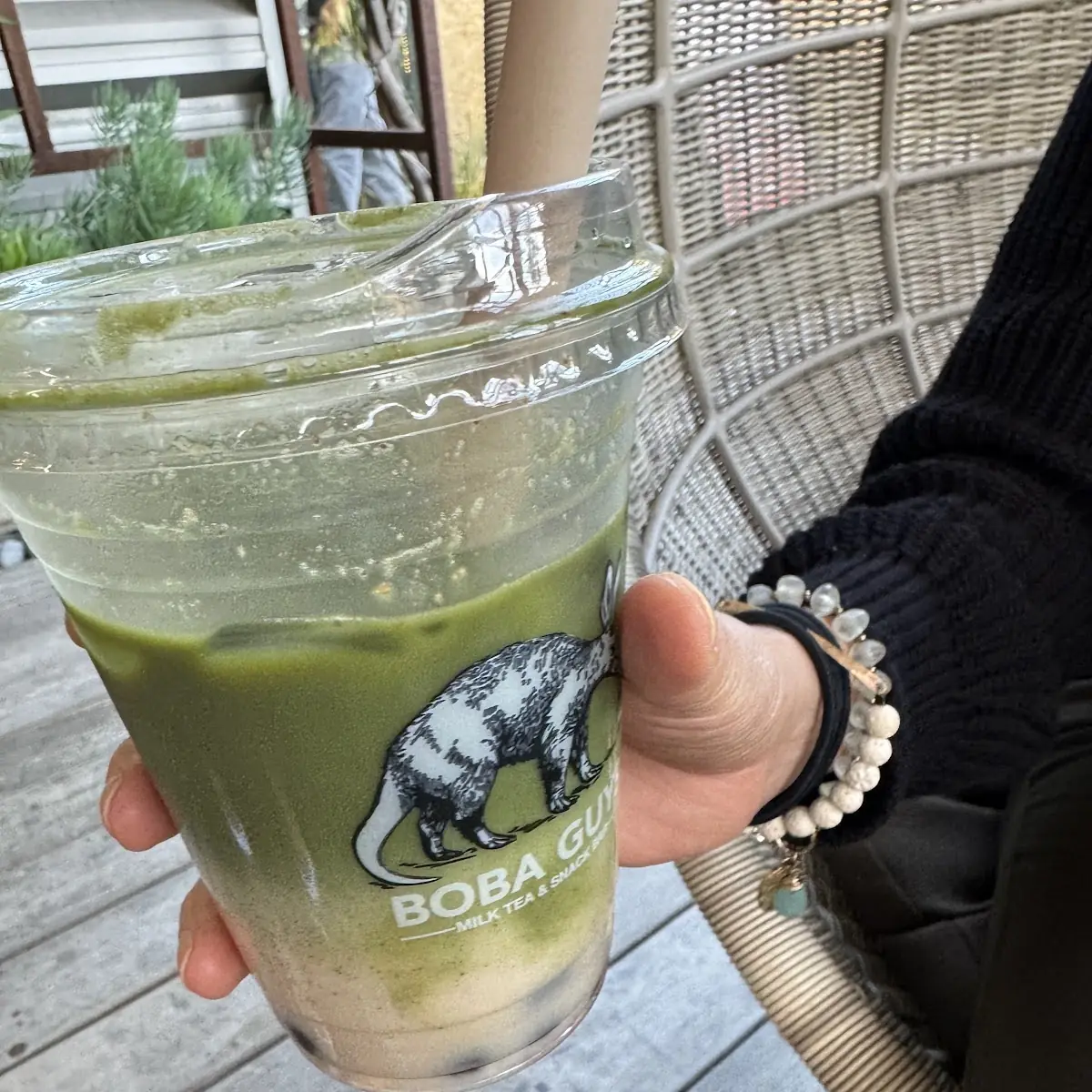 Strawberry Matcha Boba