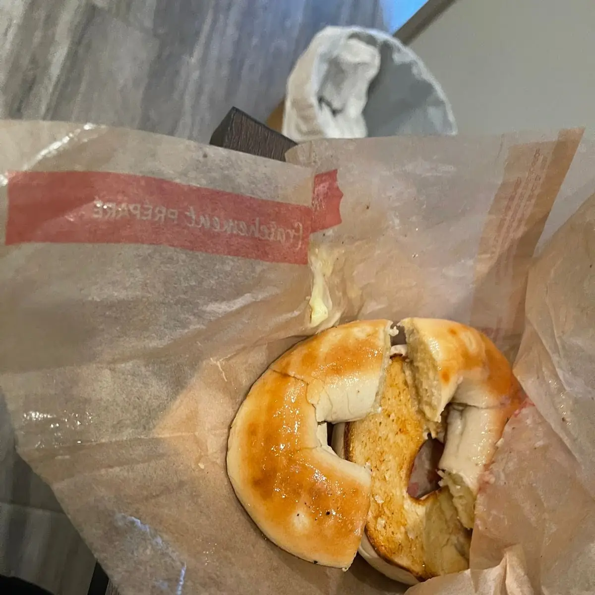 Plain Bagel with Butter