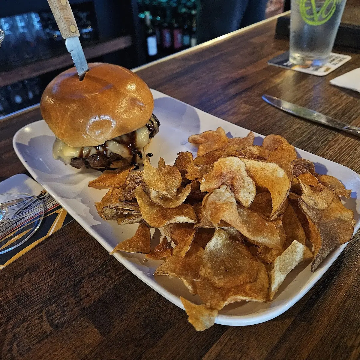 Mushroom and Swiss Burger