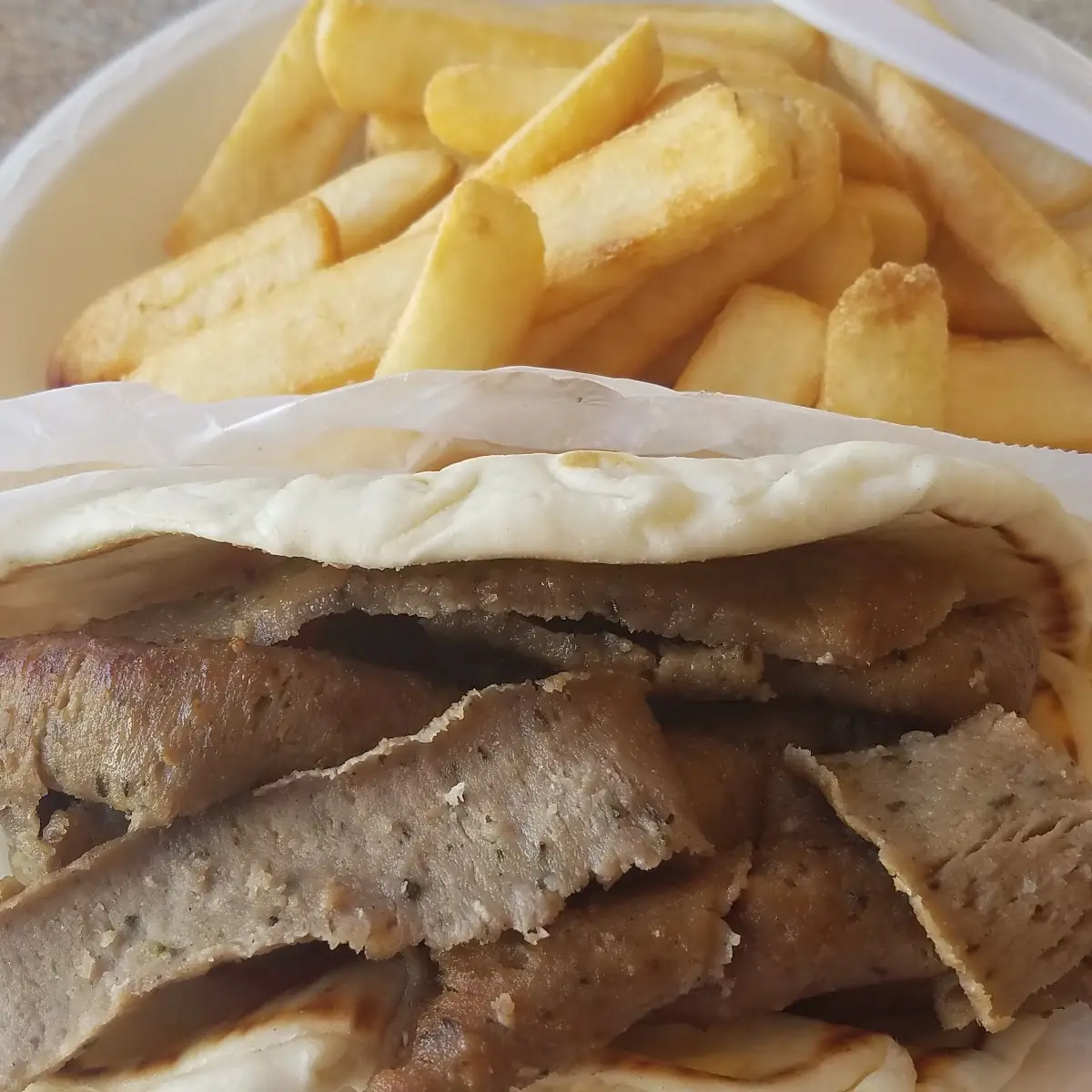 Gyro and Fries