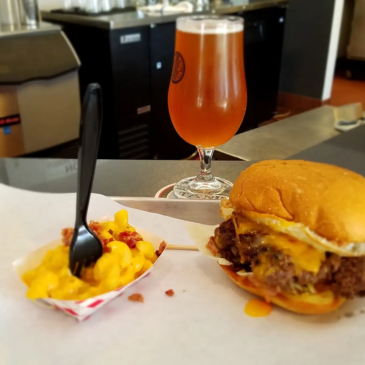 Bacon Jam Burger and Fries