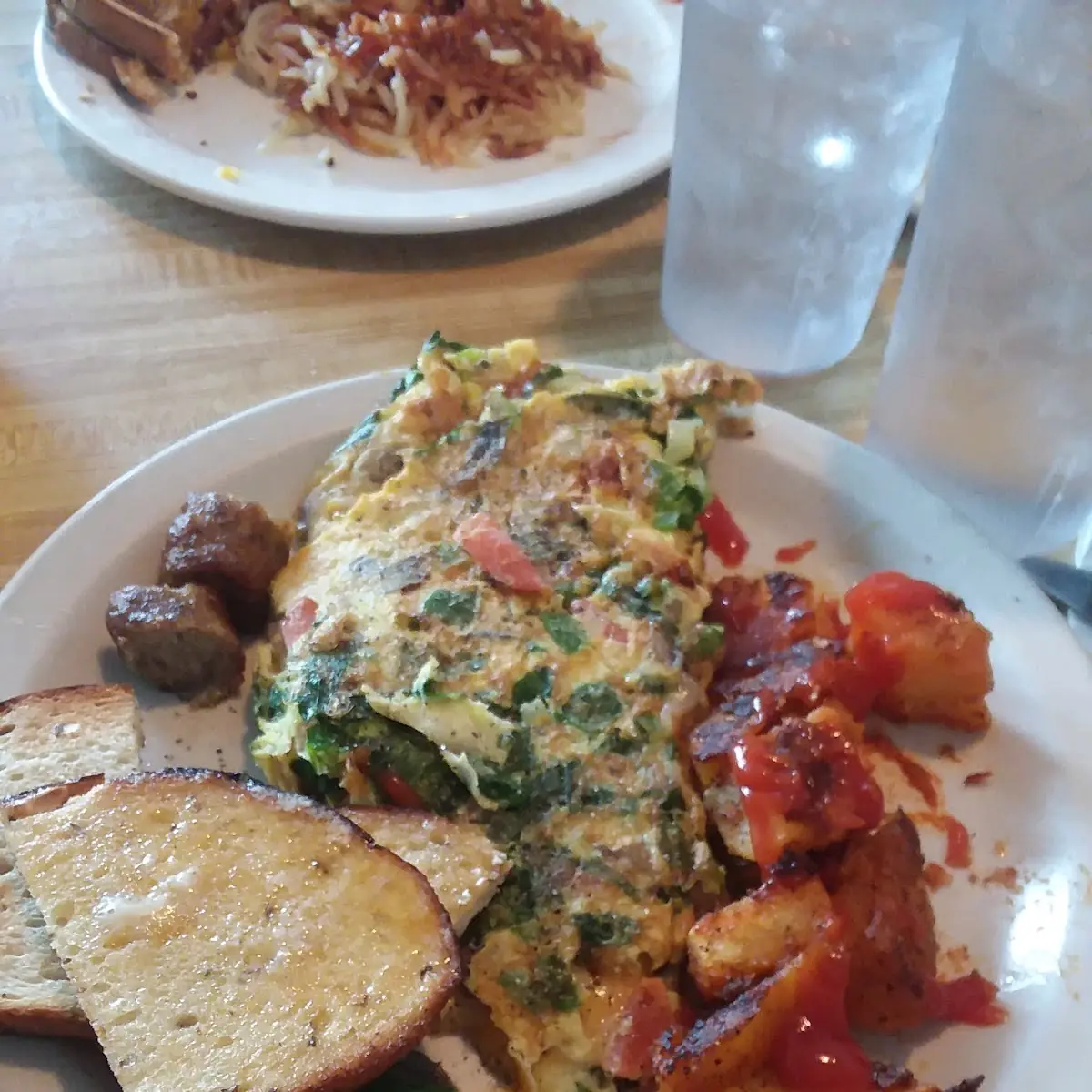 Spinach Veggie Omelette