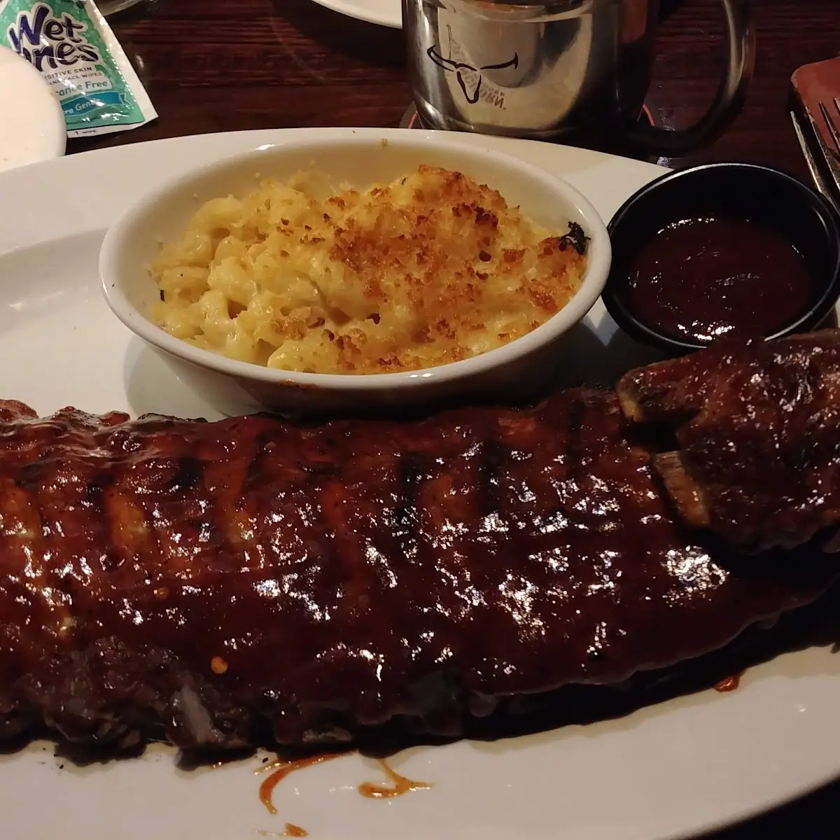 Ribs and Mac and Cheese