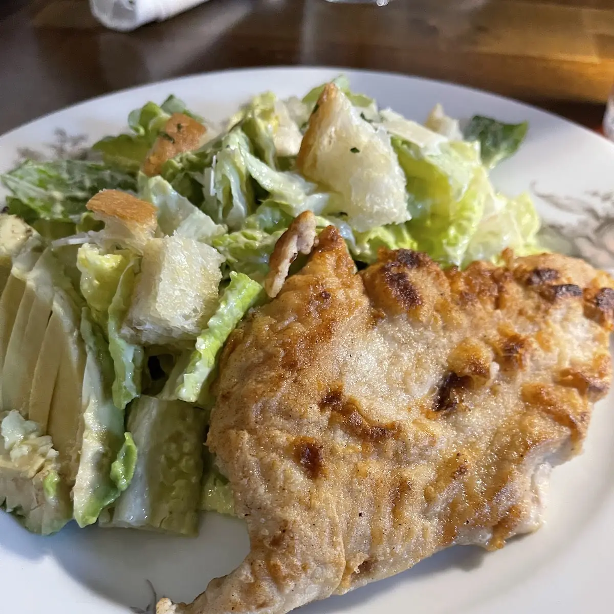 Caesar Salad with Grilled Chicken Added