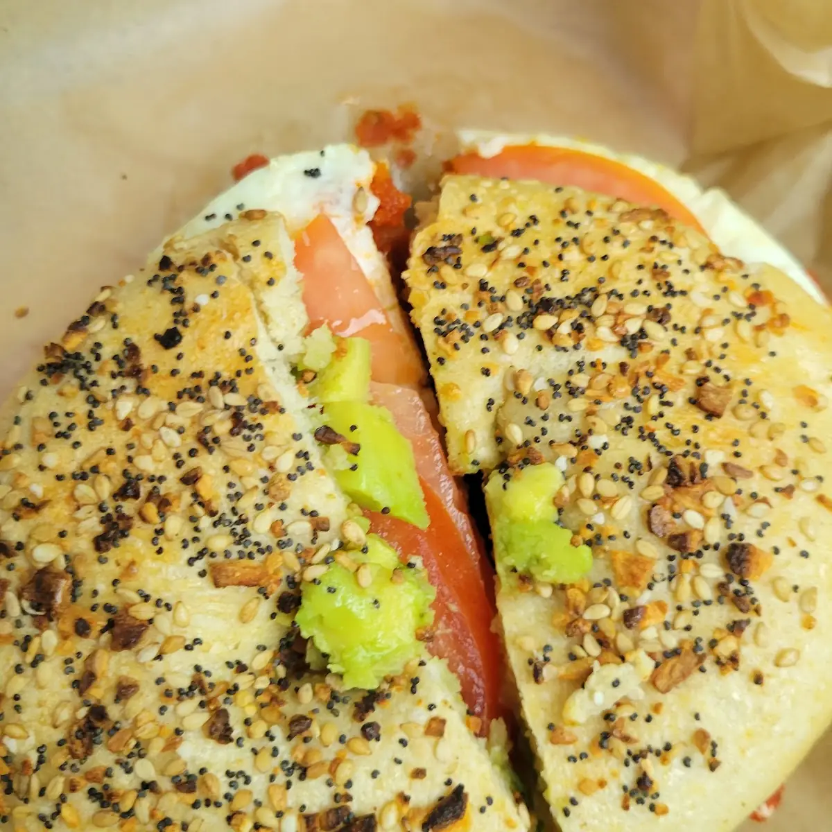Everything Bagel with Avocado