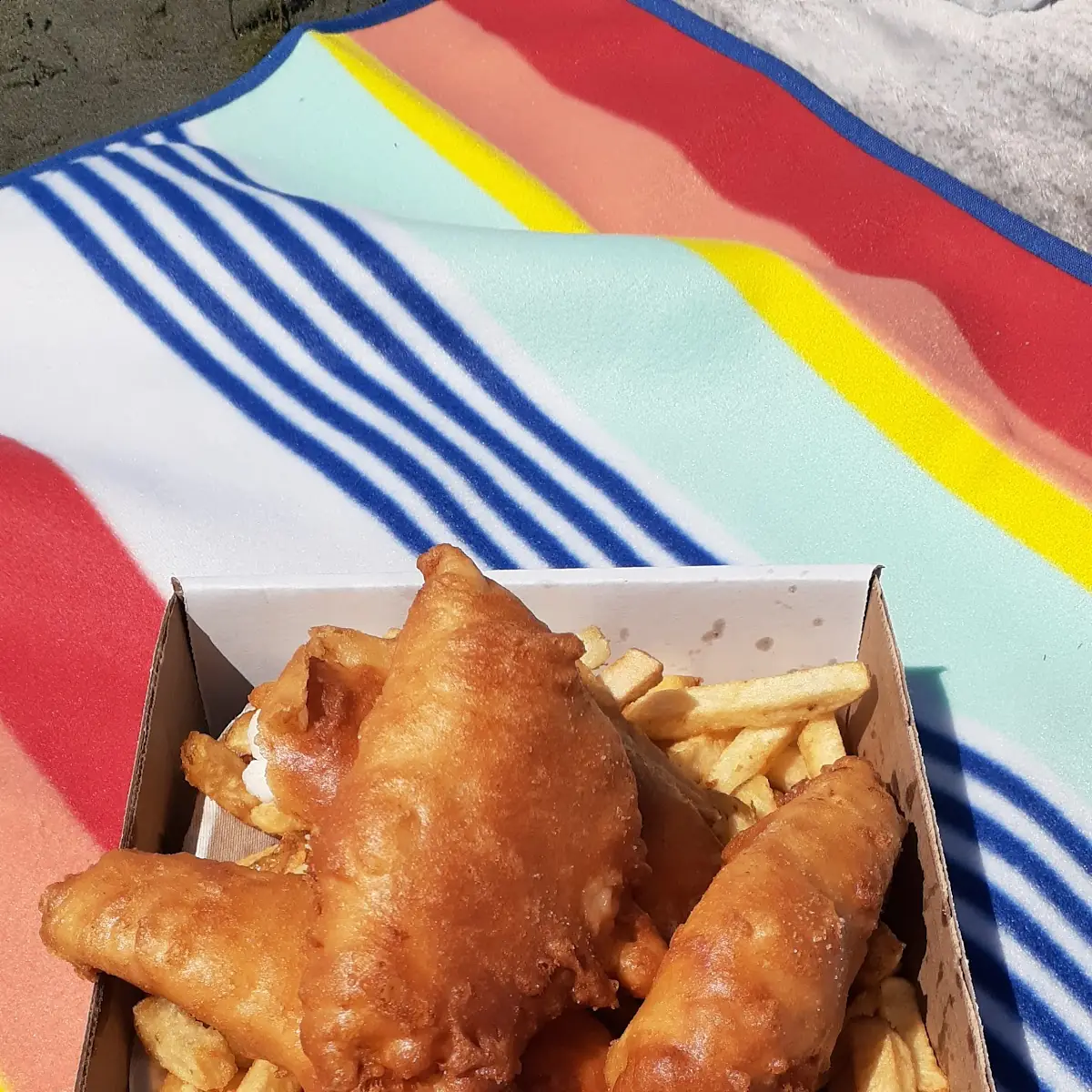3 Piece Fish and Chips, Moby Dick Restaurant