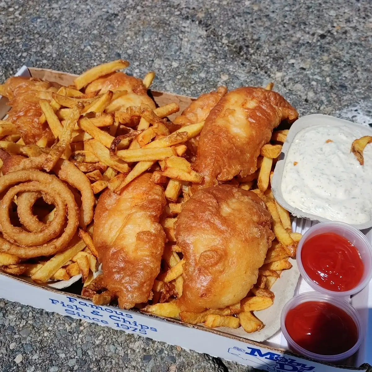 Fish & Chips and Corn Dogs, Moby Dick Restaurant