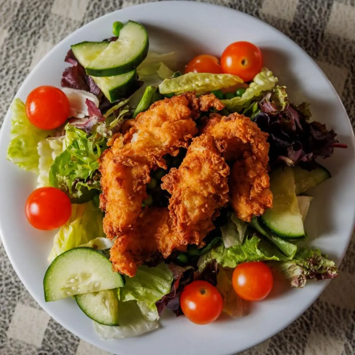 Chicken Fried Chicken Salad