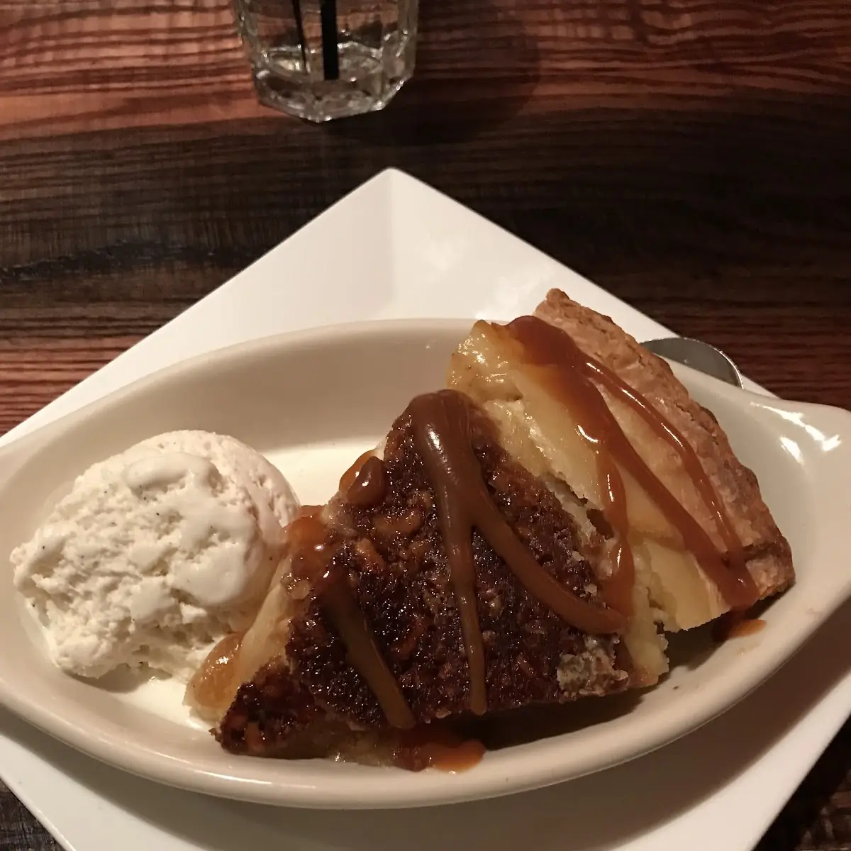 Bourbon Pecan Pie a La Mode