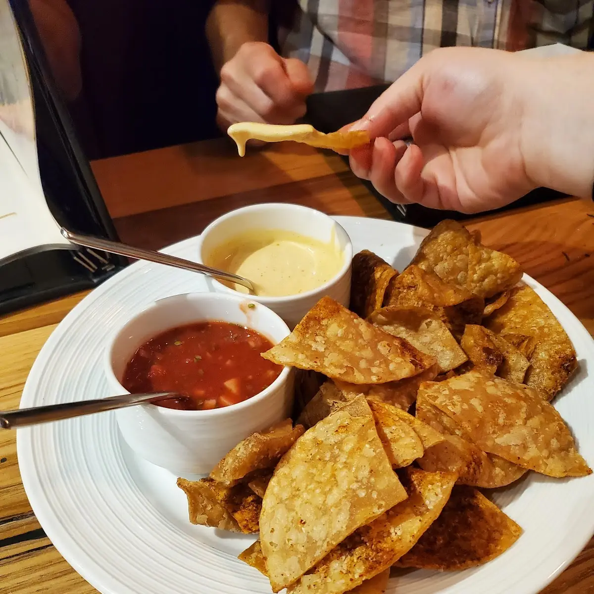 Chips & Salsa with Queso