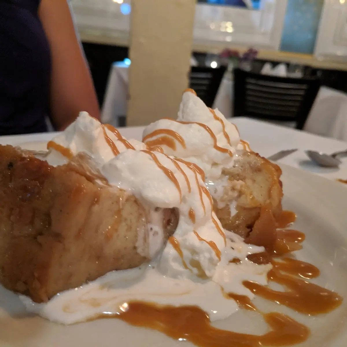 Apple Upsidedown Bread Pudding