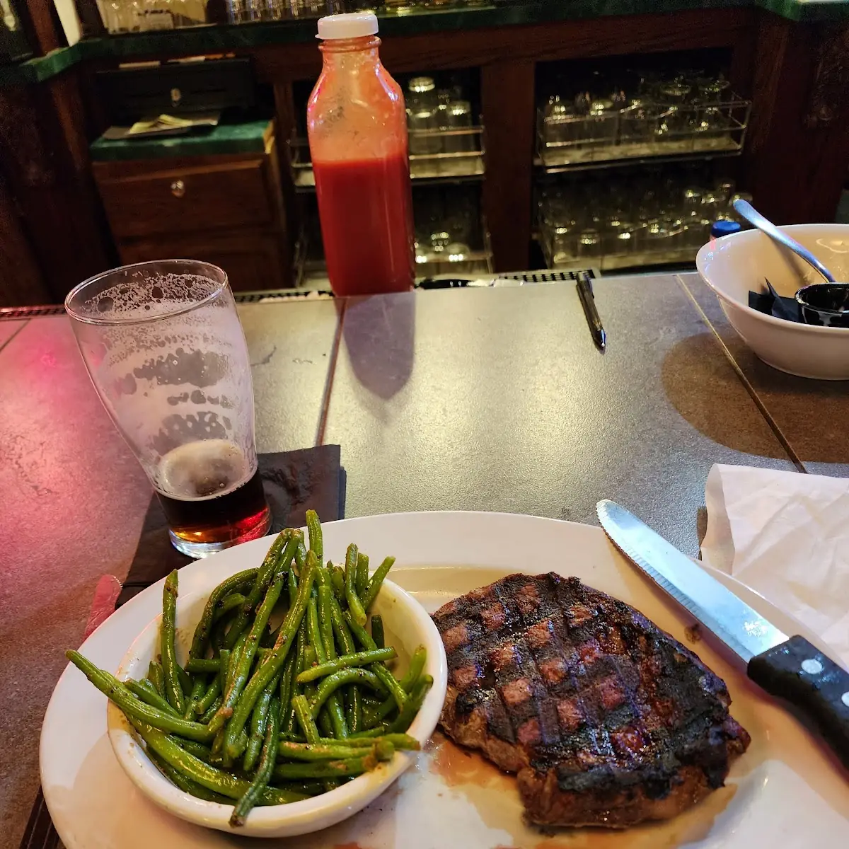 Ribeye with Green Beans