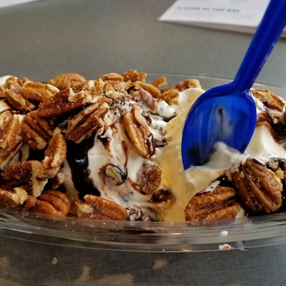 Vanillia Hot Fudge and Pecans
