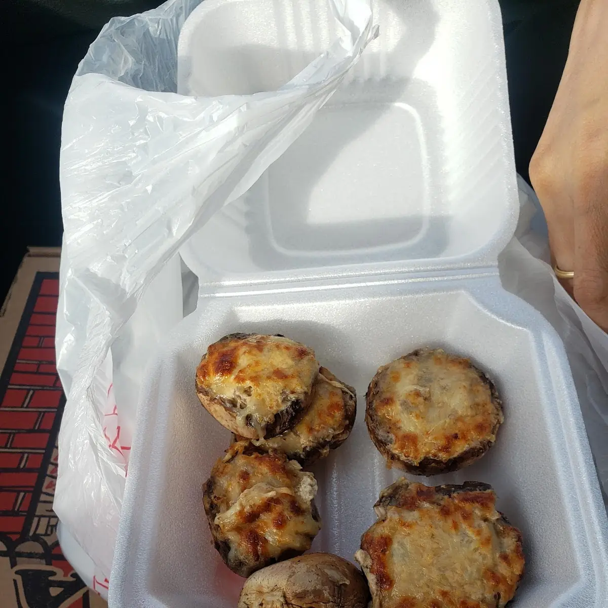 Buffalo Stuffed Mushrooms