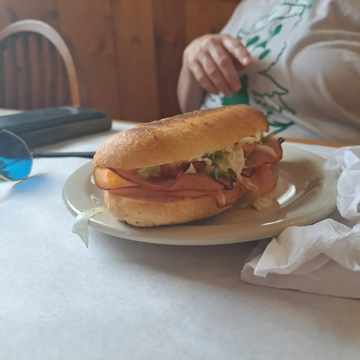 Ham & Cheese PO Boy Sandwich
