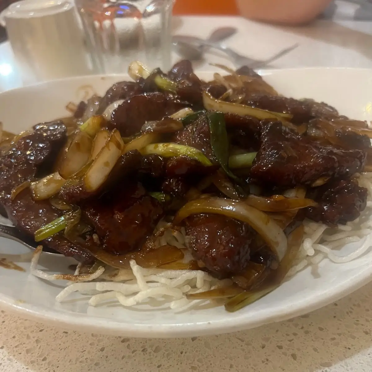Black Bean Beef Chow Fun
