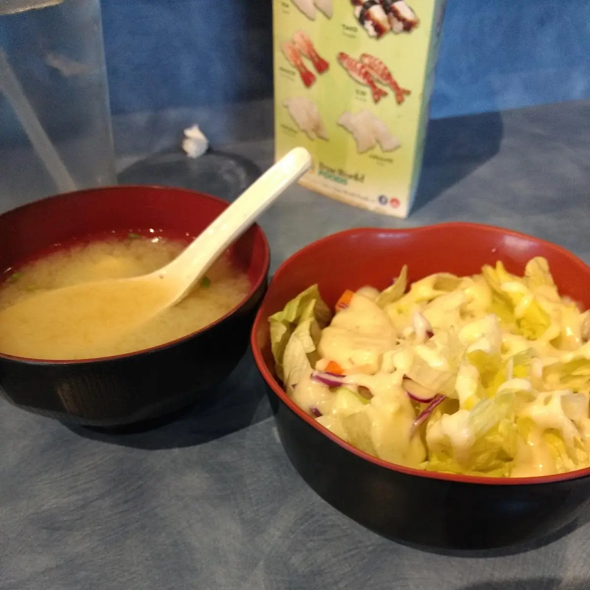 Miso Soup and Salad