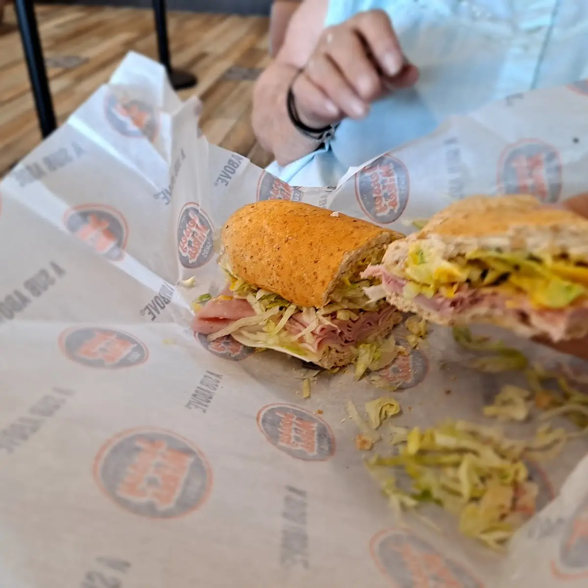 Ham and Cheese Submarine Sandwich